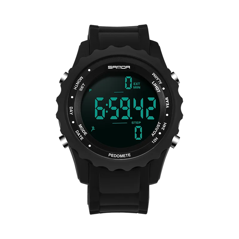 Sanda Step Watch Pedometer Digital Watches Men Ladies