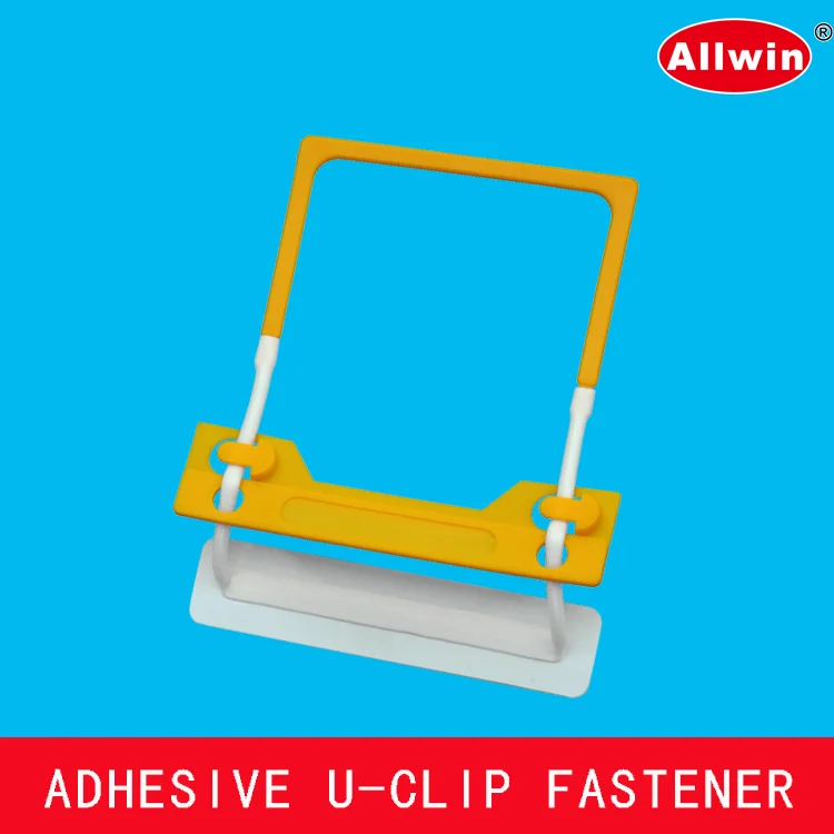 
Adhesive plastic u clip paper fasteners 