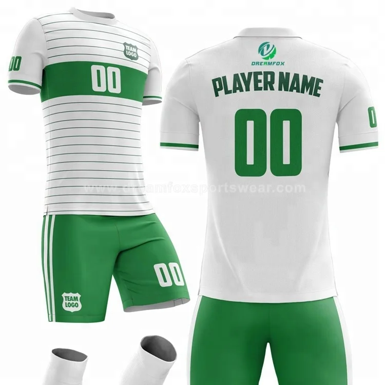 2018-2019 cheap soccer jersey custom design with free number and name printed soccer uniform