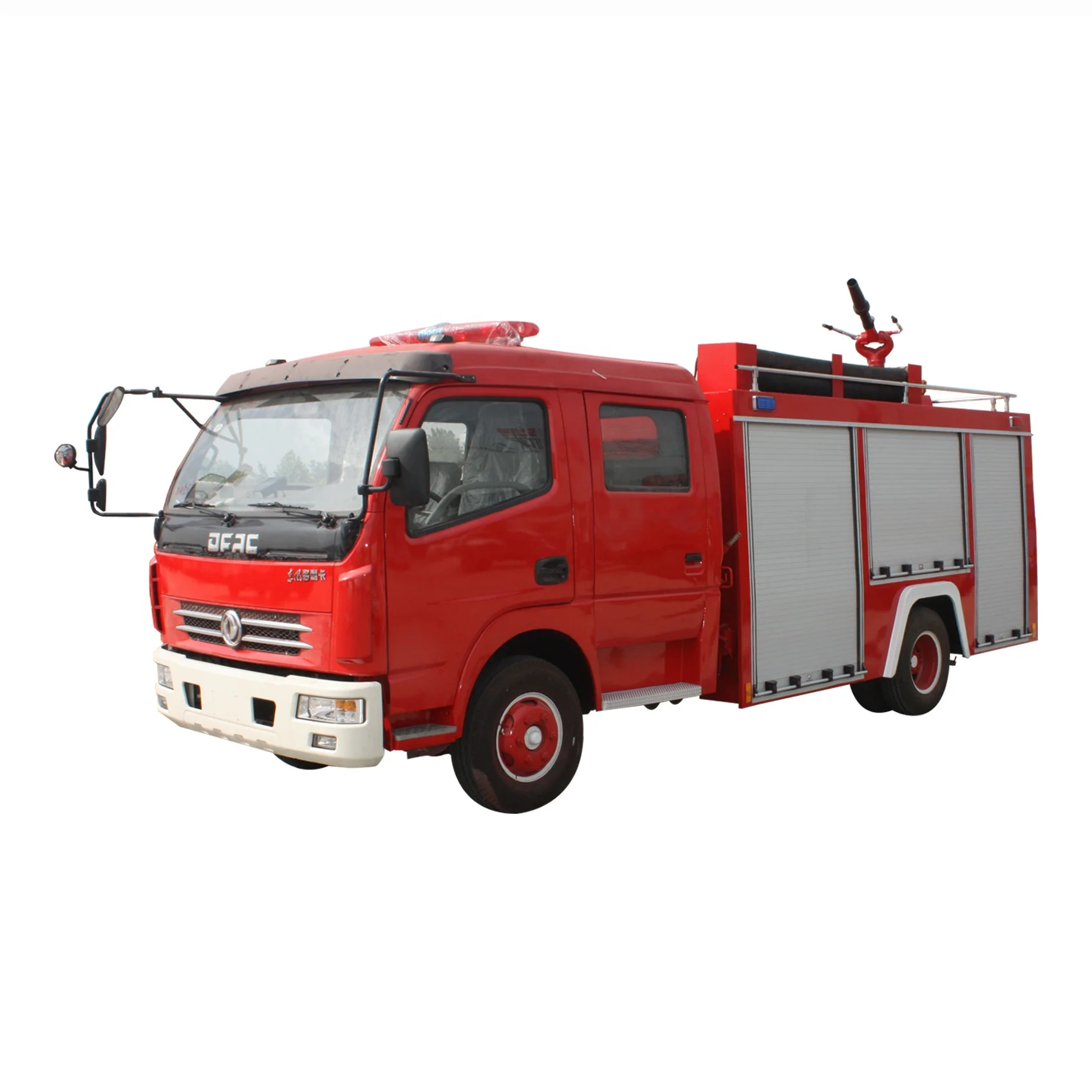 6 tires 4*2 Light weight 4CBM water tank fire fighting rescue truck with water gun cannon