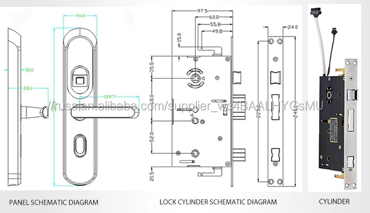 Китайского Производства Сенсорный Экран Цифровой Смарт Отпечатков Пальцев Вход Дверные Замки