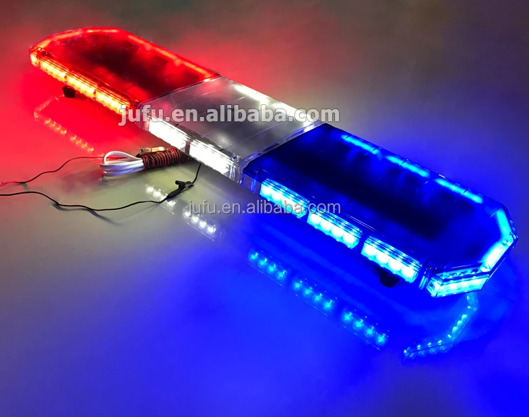 12V 24V 88W 47 inch red white blue top roof ambulance emergency warning strobe flashing light bar LED warning light