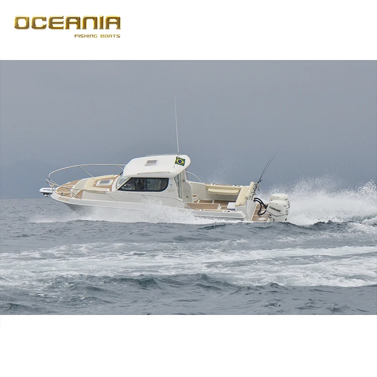 China Cheap Cabin Fiberglass Luxury Fishing Yacht Boat Motor for Sale