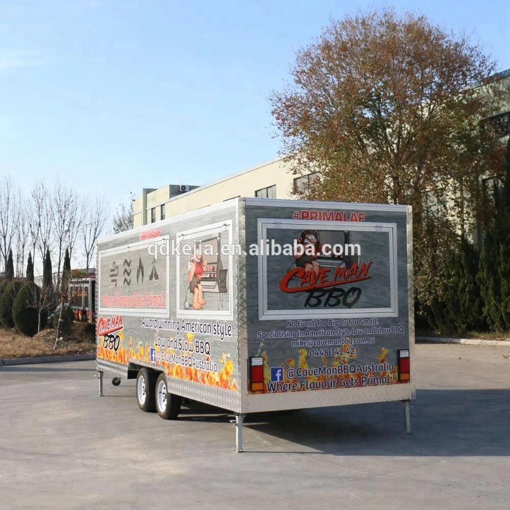 Outdoor BBQ Catering Van Grill Food van Mobile Food Cart for Sale