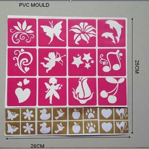 kids DIY  glue art glitter body tattoo kit