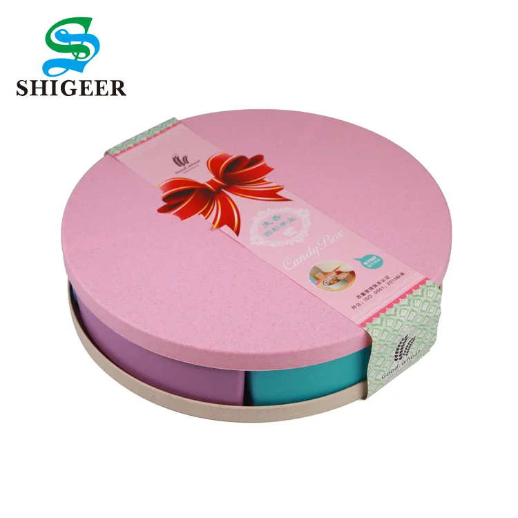 
Chinese Fashion Customized Round Type Plastic Food Container Candy Tray With 5 Compartments 