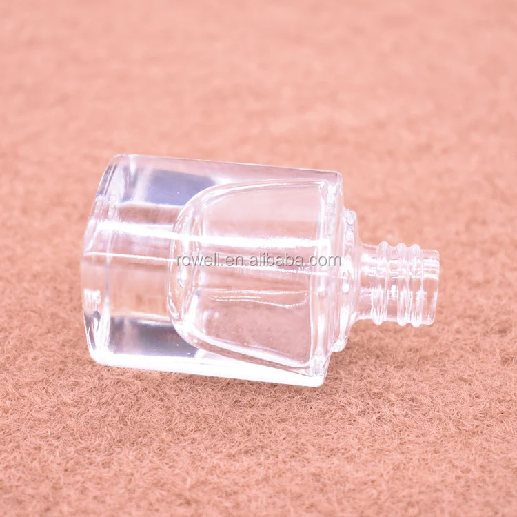 8ml Empty square high end Nail Manicure Top Coat Varnish Bottles UV Gel bottles