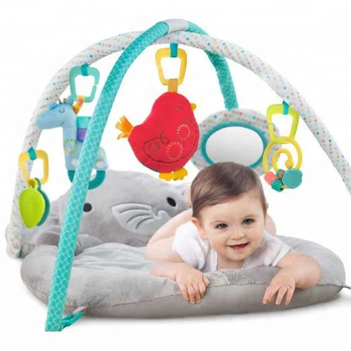 Comfort & Harmony Enchanted Elephants New Born to Toddler Play Activity Gym Mat