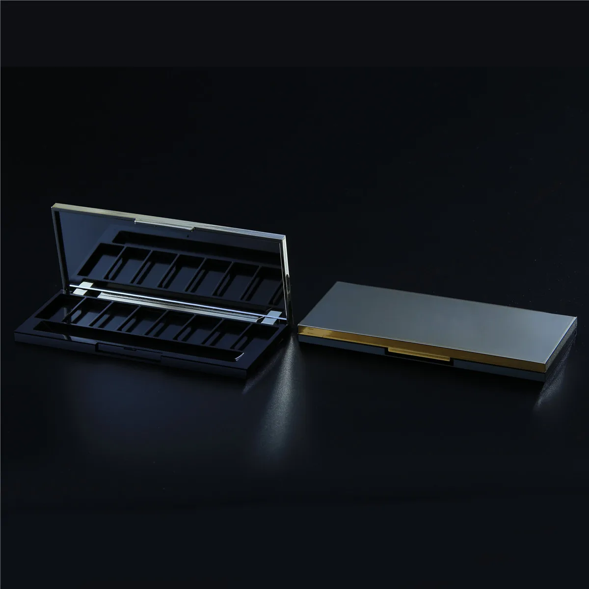 Новинка 2019, лидер продаж, пустая цветная зеркальная упаковка теней для век на заказ