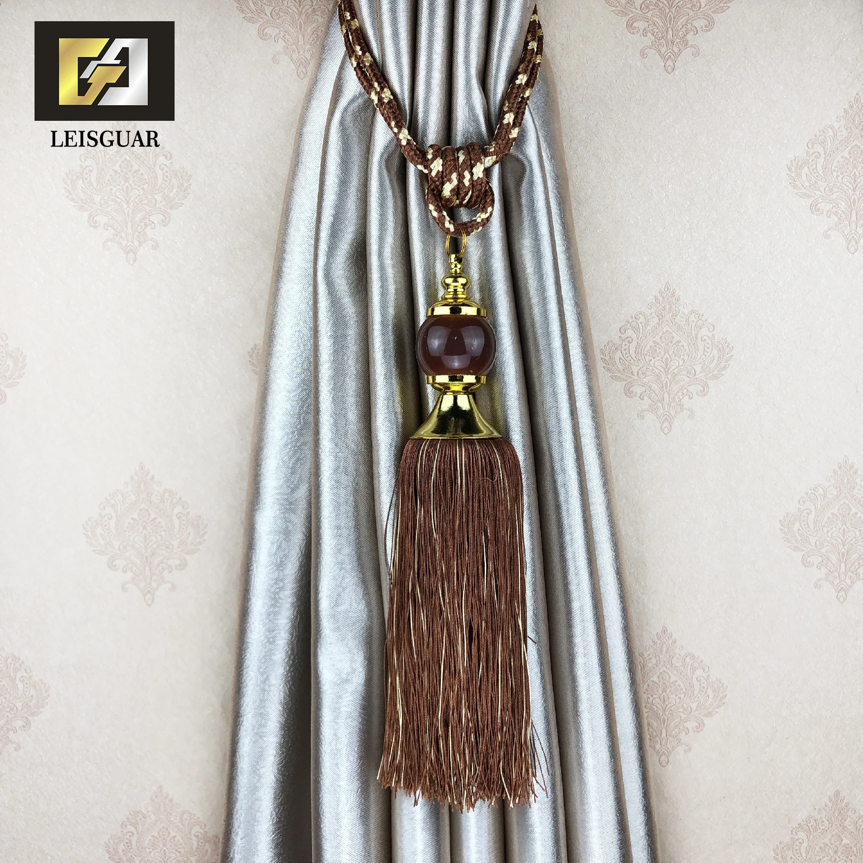 Classic Design Curtain Tassel Crystal Hanging Ball Hot Sale Curtain Tassels Decorative Tie Back Curtain Tieback