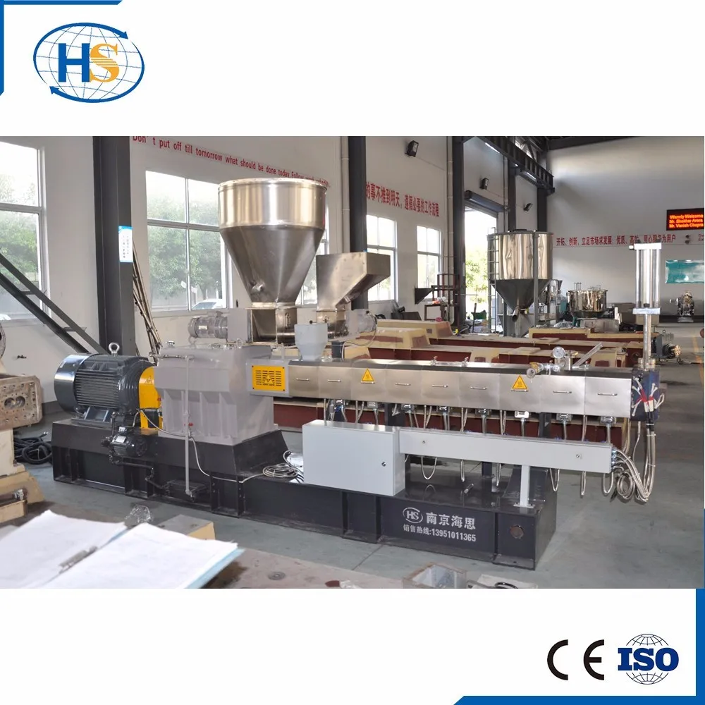 PP plastic making granulator machine for sale/twin extruder for masterbatches