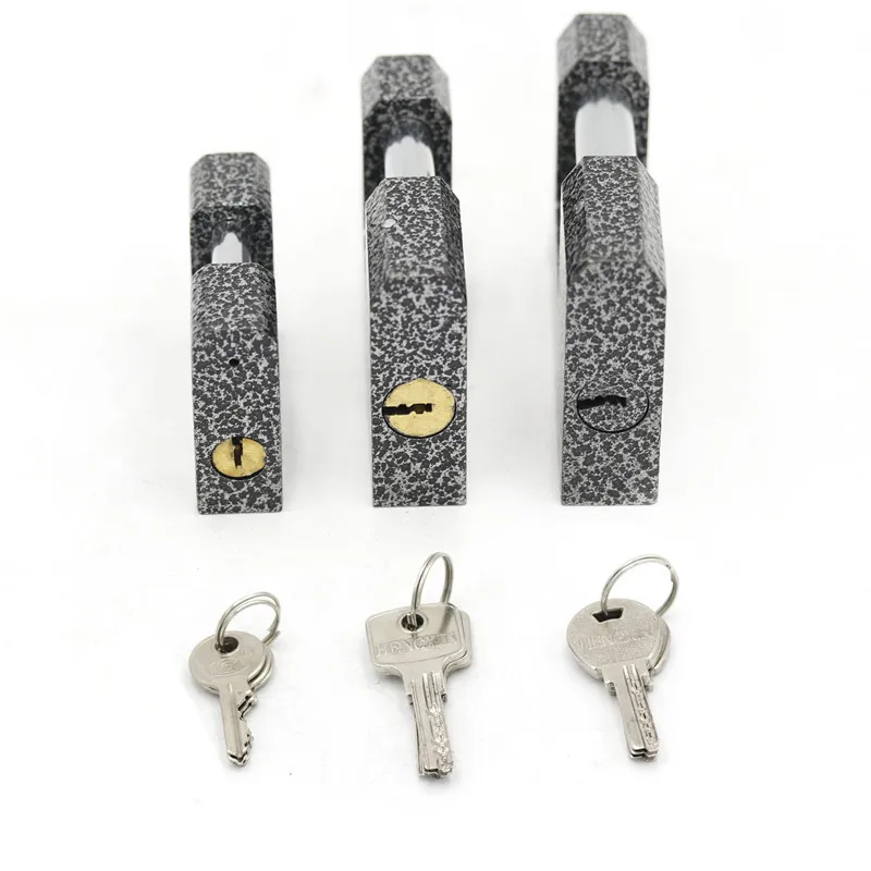 
New Coming Plastic Cover Iron/Brass Cylinder Black Safety Padlock Lockout Size 60-80-90mm 