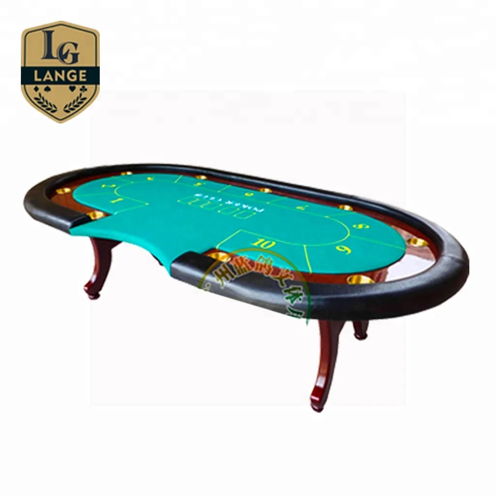 Custom Round Solid Wood Poker Table Texas Table de Poker