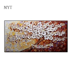 100% Handpainted Peony 3d Flower Oil Painting On Canvas Wall Art Pictures