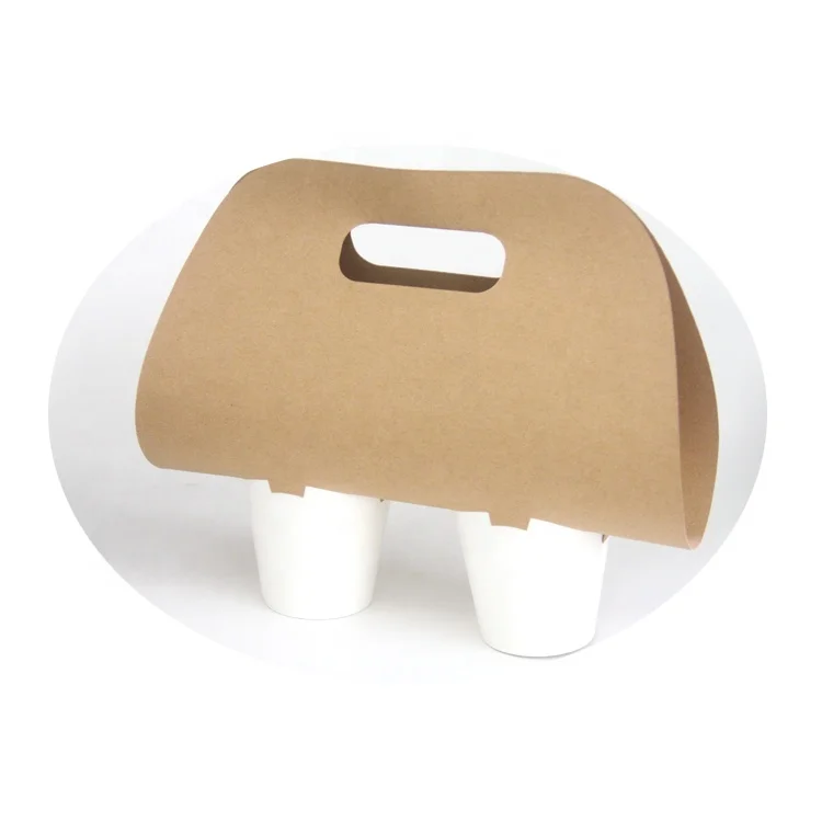 Coffee carrier cup holder with handle