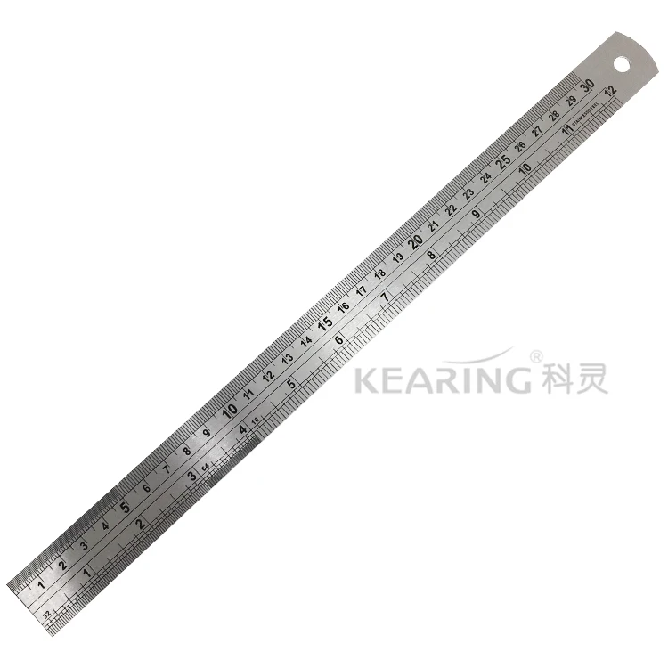 1mm Thick length  measuring  template 30cm stainless steel ruler Flexible