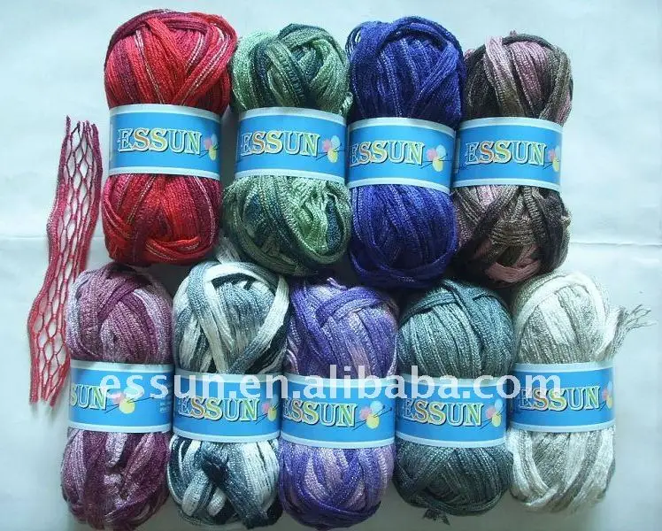2018 new acrylic lurex fancy knitting yarn