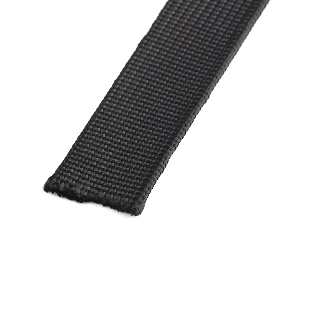 31mm Nomex  Fiber Braided Fire Sleeve Flame Retardant Woven Wrap Around Braided Sleeving