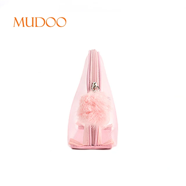 Women Nylon Cosmetic Bag Travel Makeup Organizer Mesh Bag