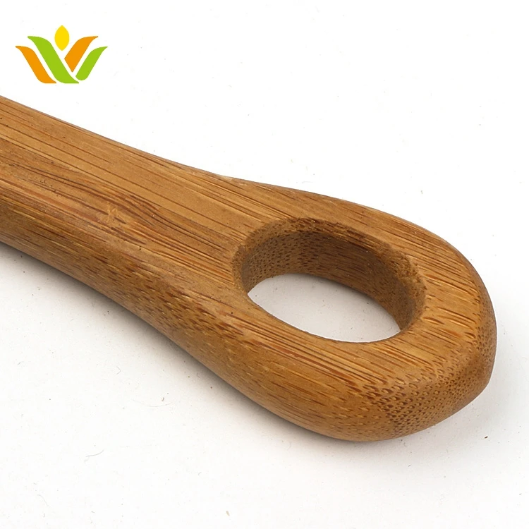 2020 Custom Size Bamboo Flat Bottom Spatula Spoon