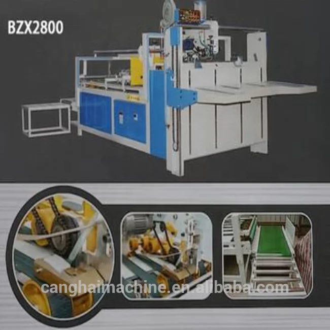 semi-automatic folder gluer machine/carton box folding gluing machine/corrugated box folder gluer