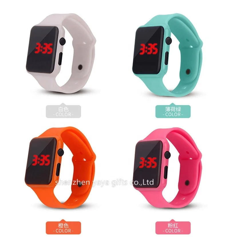  Горячая Распродажа 2019 силиконовые светодиодные часы relojes для мужчин женщин