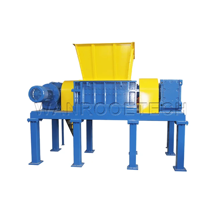 100-2000kg/h Waste Tyre Recycling Rubber Crusher Tire Shredder Machine