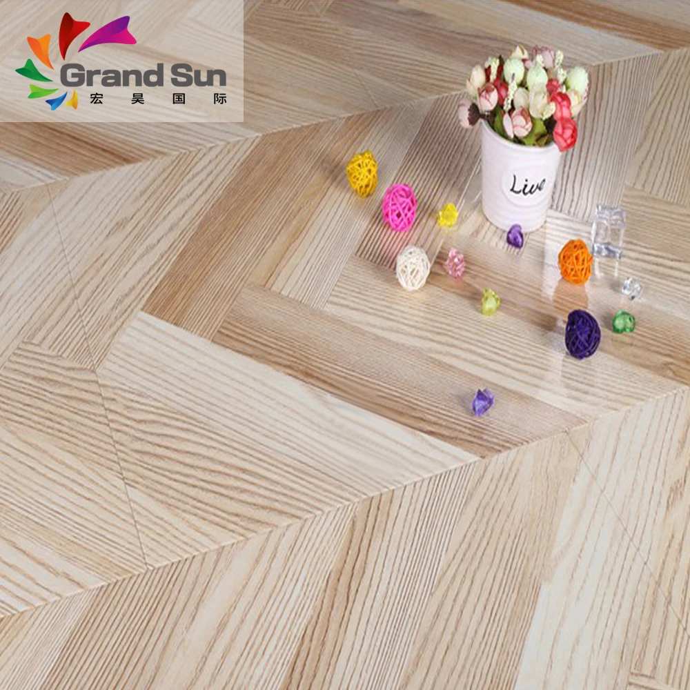 Korean style blue and white herringbone laminate floor Shandong China