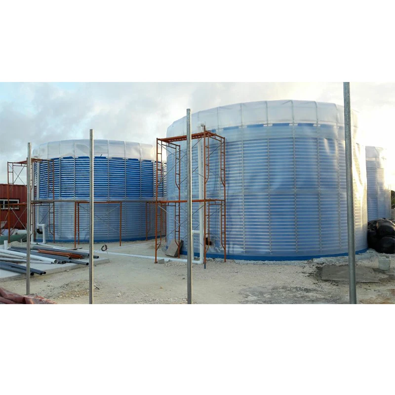 210m3 medium and large assembly membrane bio gas plant biodigester