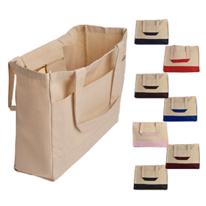 Wholesale foldable custom print organic cotton shopping tote bags with logo