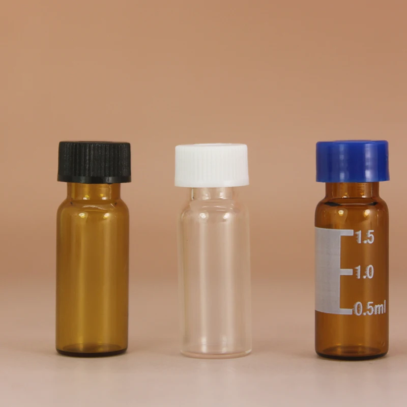  Cyberlab 9 мм Винтовые флаконы из янтарного стекла 1 5/2 0 мл для HPLC/GC USP тип с белым Si/красным ПТФЭ
