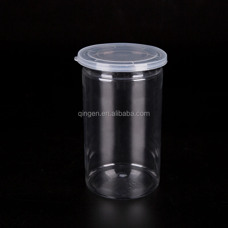 Most popular 1oz 2oz 3oz 4oz 8oz clear round pet plastic jar, food grade plastic container