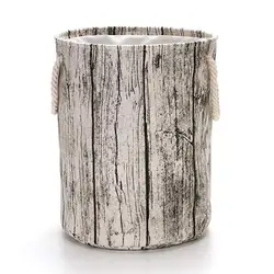 Large Laundry Hamper Bucket Waterproof Coating Storage Collapsible Fabric Laundry Hamper