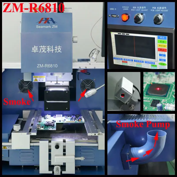  Zhuomao чипсетом материнской платы Ремонт ZM-R6810 инфракрасная паяльная машина vs hakko 850 smd bga