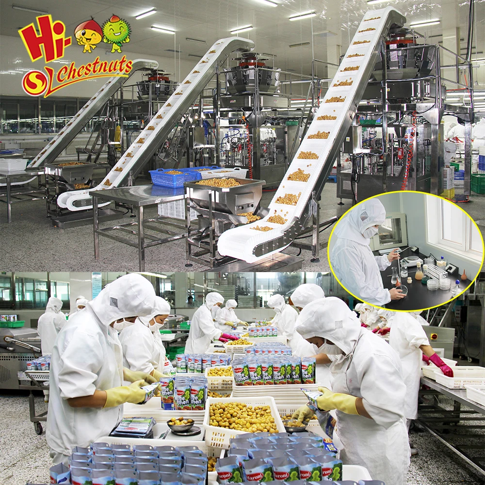 cheap price beijing roasted peeled chestnut snacks