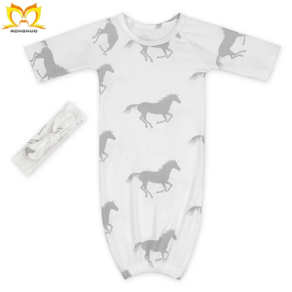 2017 Cheap Children's Sleeping Dress Designs for Girls Blank Style Children's Clothes Headband and Sleeping Bag