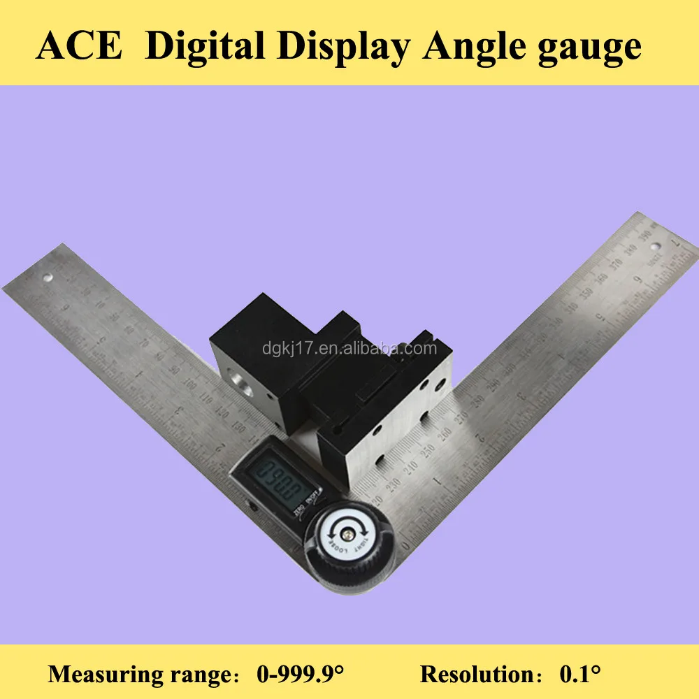 Electronic Digital Angle Finder Meter Protractor/Goniometer Ruler 360 Degree Angle Steel 200mm 2-in-1