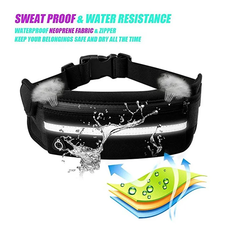 Cheap Personalized Sling Waist Running Belt Neoprene Waist Bag for Women Men