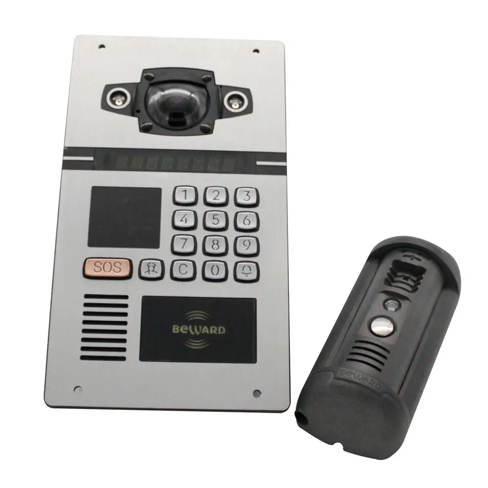 TCP/IP/SIP MULTI apartment video door phone intercom opening systems with keypad
