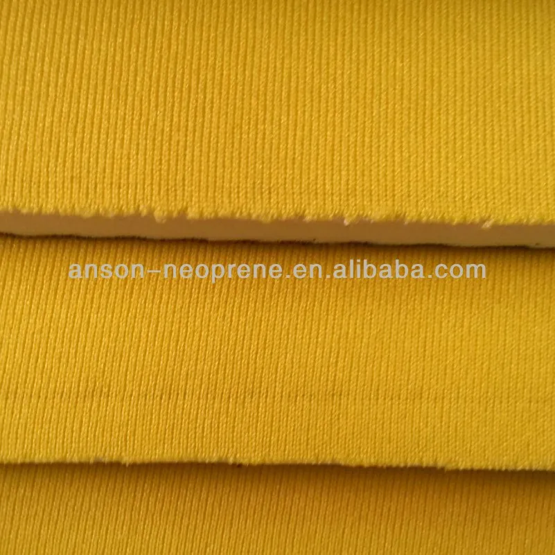 Soft neoprene rubber material laminated polyester fabric
