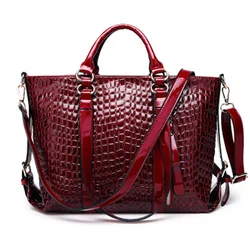 New fashion alligator pattern leather hand bag handbag tote bag