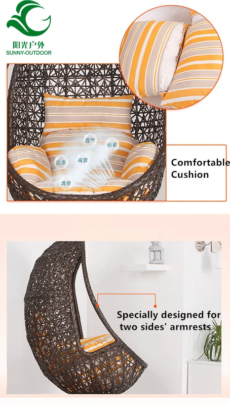 Outdoor garden balcony rattan hang swing chair