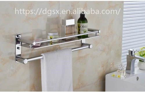 
factory price zinc alloy Bathroom Accessories Single Towel Bar Bathroom heated chrome Towel rail luxury towel bar 