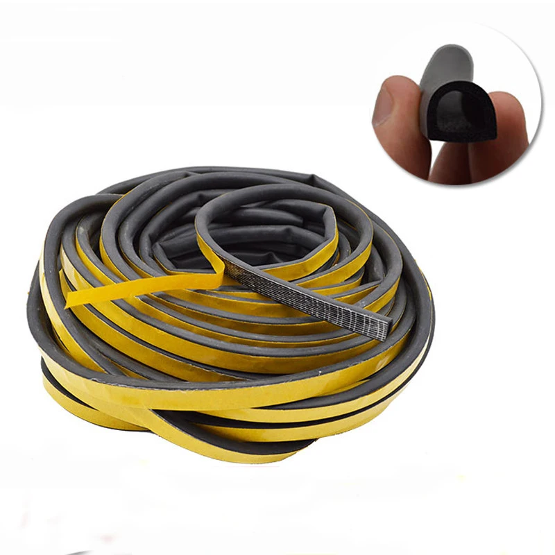 semicircle self-adhesive EPDM rubber foaming sealing strip