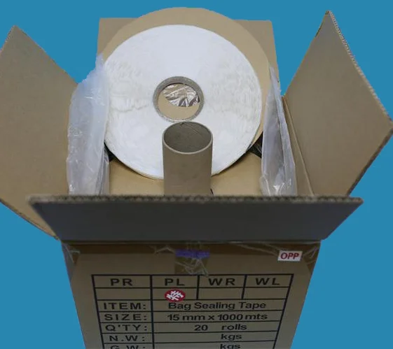 
Plastic PP bag lip usage resealable sealing tape with HDPE release liner 
