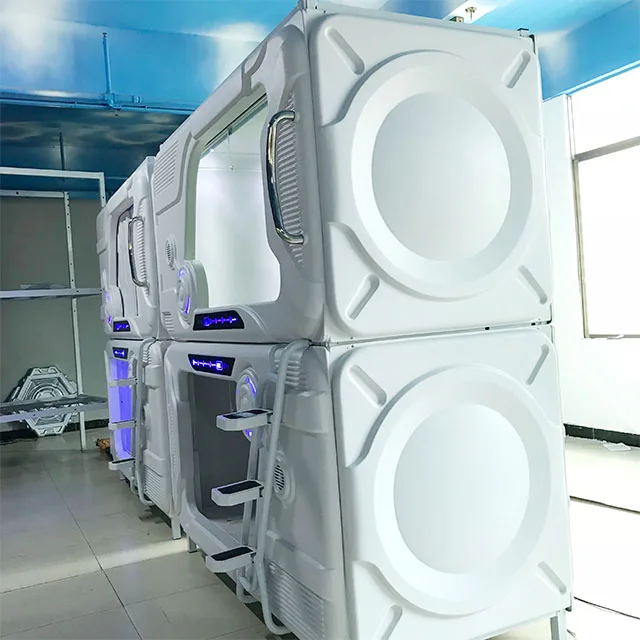 M-863 -B capsule bed room furniture bed design  sleep pod capsule hotel resting bed add side plate