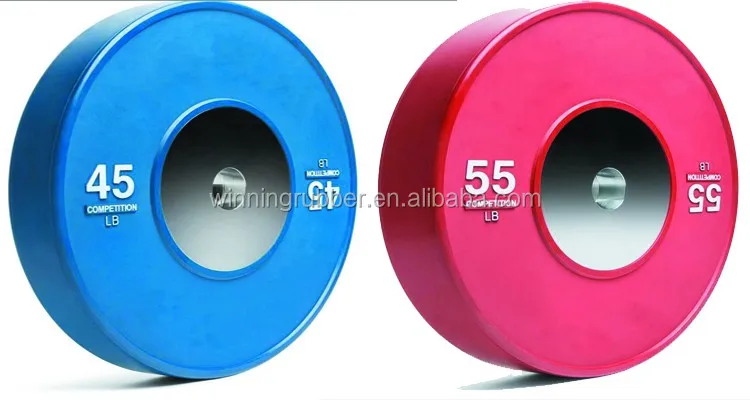 Прочный резиновый бампер для соревнований, Элитная пластина для тяжелой атлетики для кросс-фитнеса