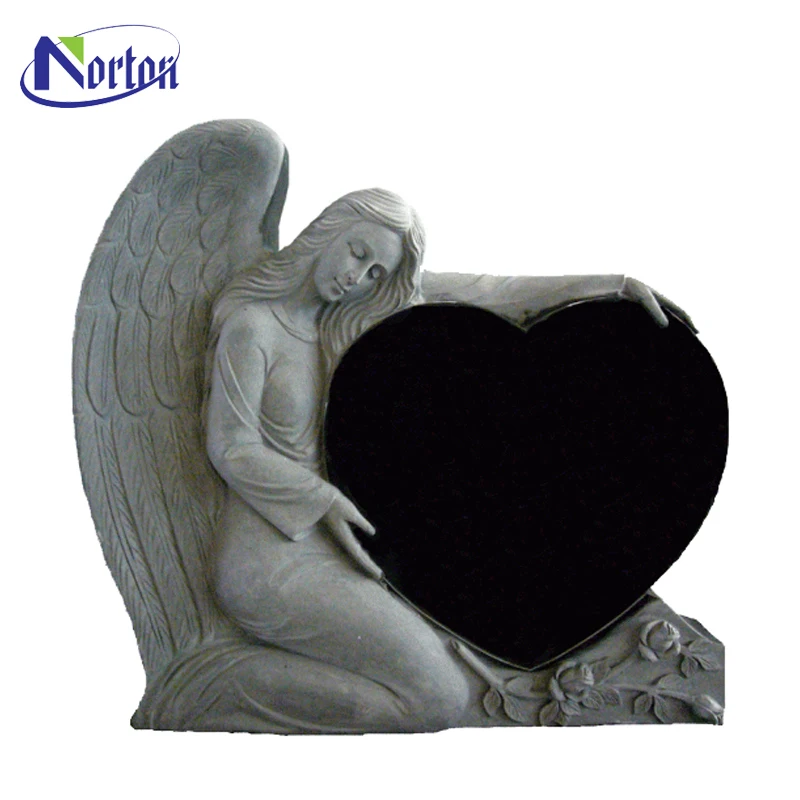 Гранитный сидячий плающий Ангел на заказ надгробие камень мраморные крылья памятник