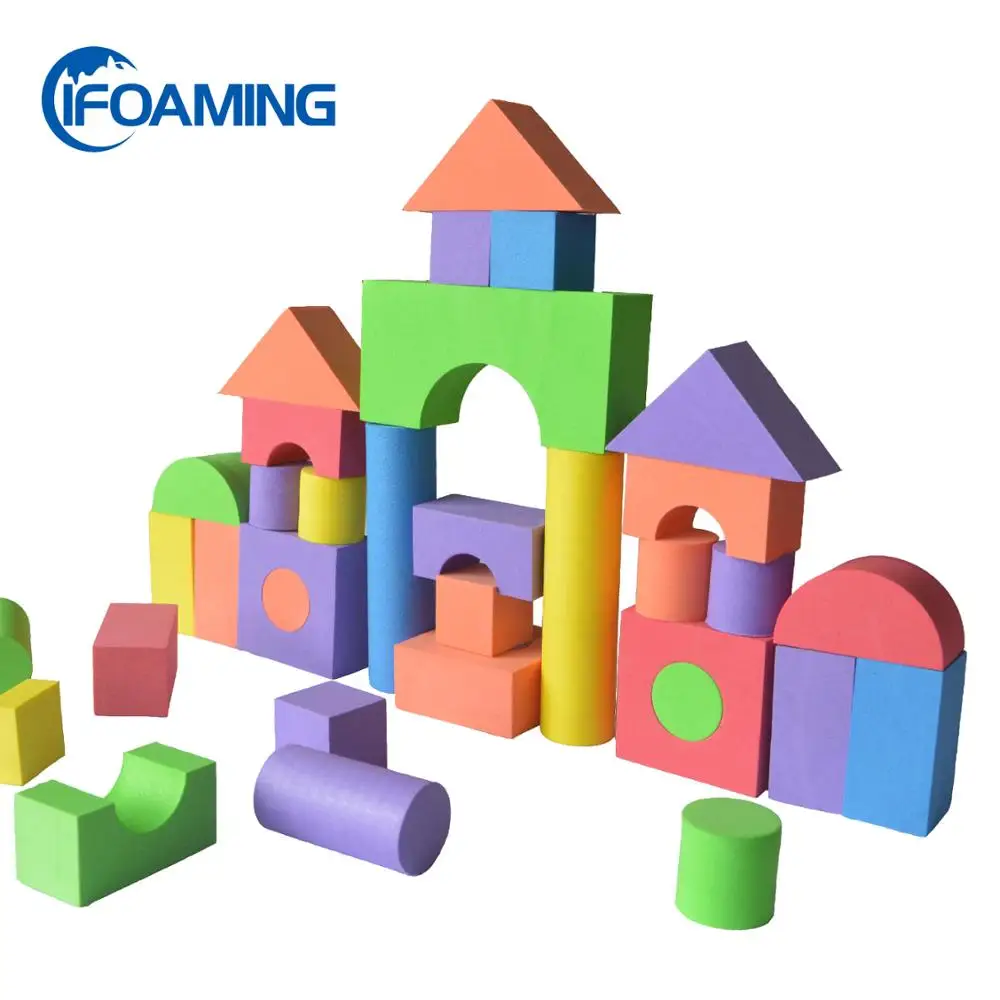 
41 Pieces Soft EVA Foam Building Blocks for Toddlers Kids 
