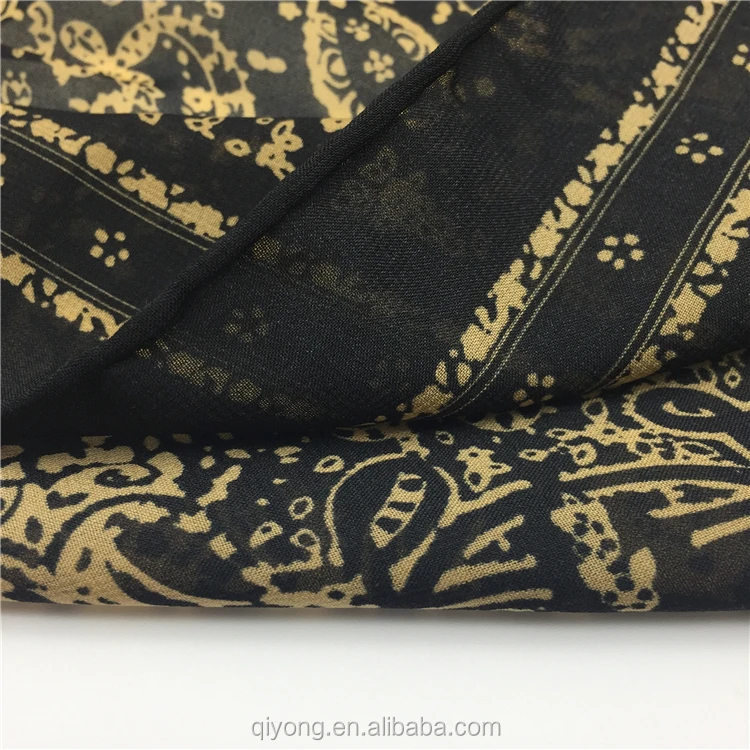 Manufacturer Supply Printed 100% Polyester Sheer Dubai Chiffon Fabric for Lady Dress,Blouse,Shirt